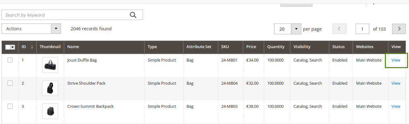 Product Grid